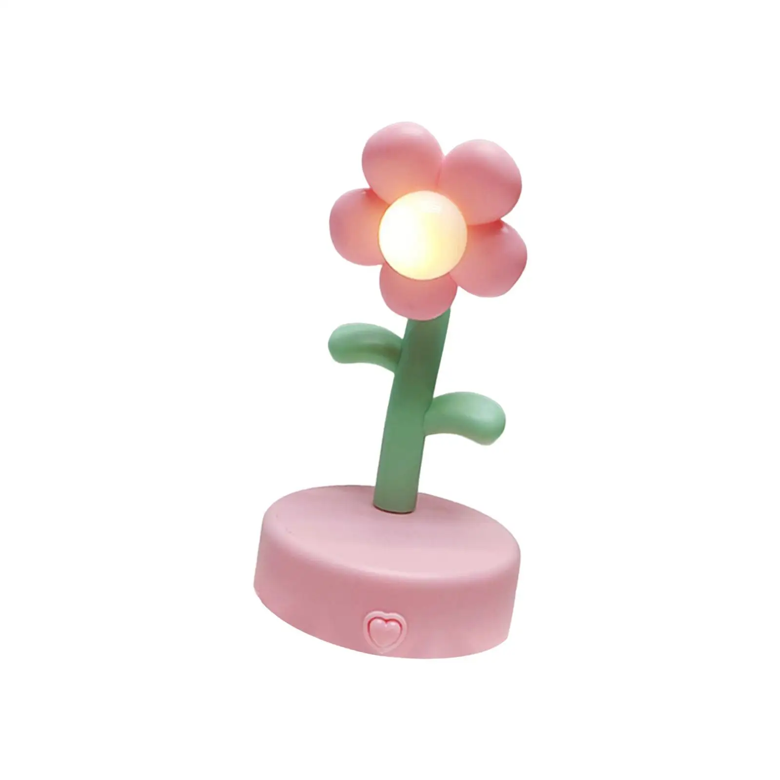 Cute Flower Table Lamp Night Light Modern Decorative Desk Lamp NightStand Lamp for Home Office Dorm Decor Kids Gift