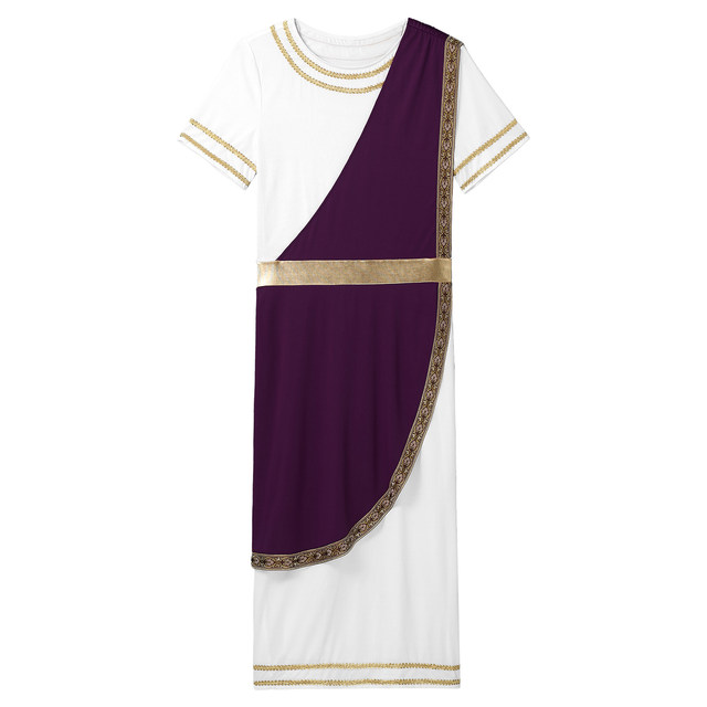 Mens Ancient Greek God Toga Robe Dress Costume Grecian
