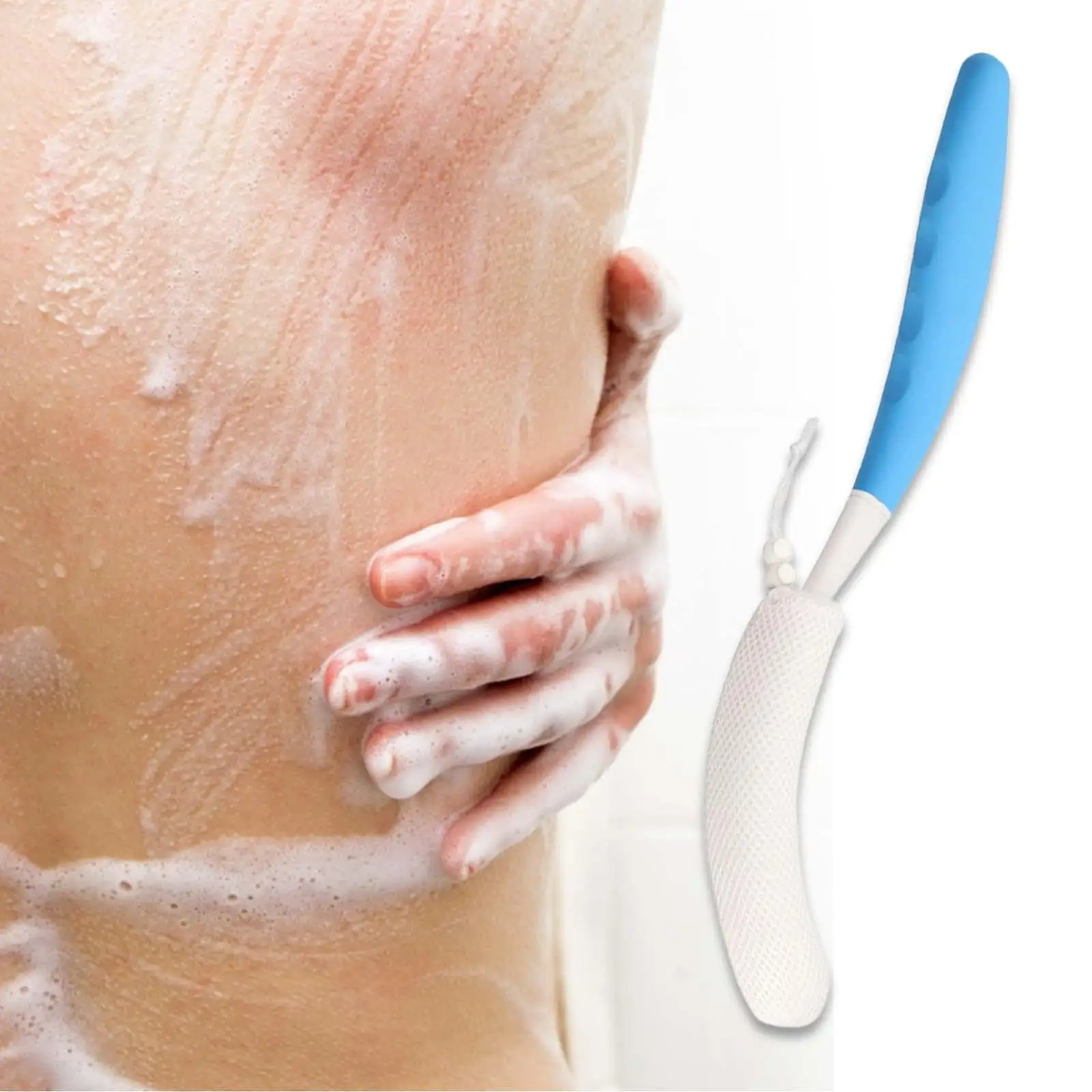 Bath Brush for Back for Men Women Long Handle Scrubbing Back Freely Back Cleaning Brush Shower Body Bath Brush Body Brush
