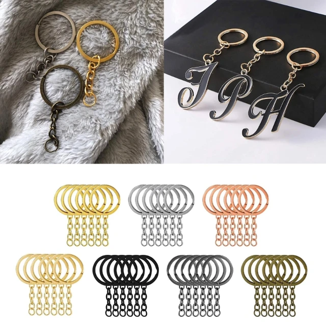 N1HE 70pcs 25mm Iron Keyrings Keychain Metal Double Ring Hanging Ring with  Chain 7 Colors Keyrings Bulk for Keychains - AliExpress