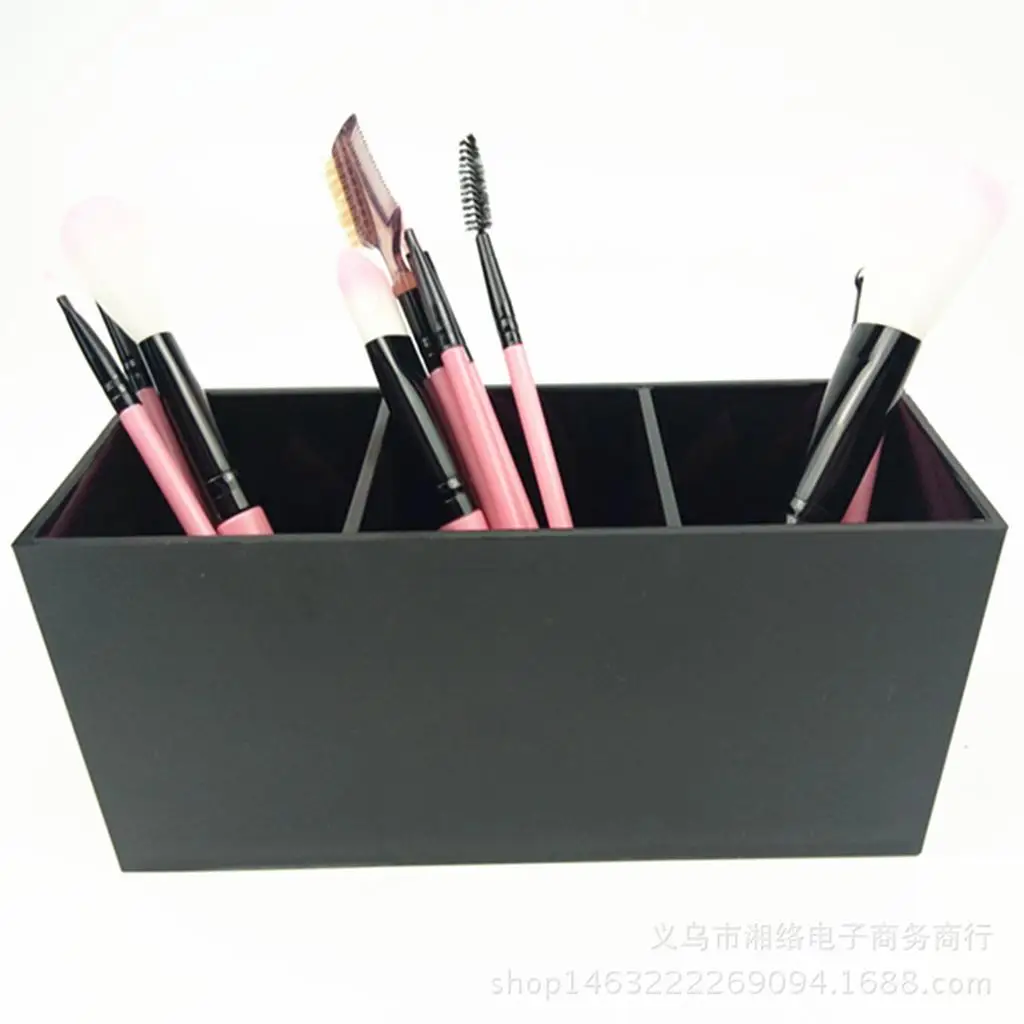 3 Slots Makeup Organizer Storage Shelf Display Stand Holder for Brushes,Pens