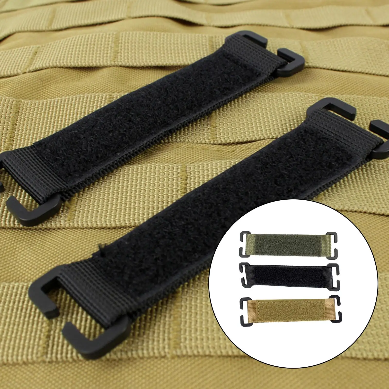 Outdoor Tactical Backpack Nylon Tape Clip On Sticker Patch Couture Clothing Accessories Tactical Equipment