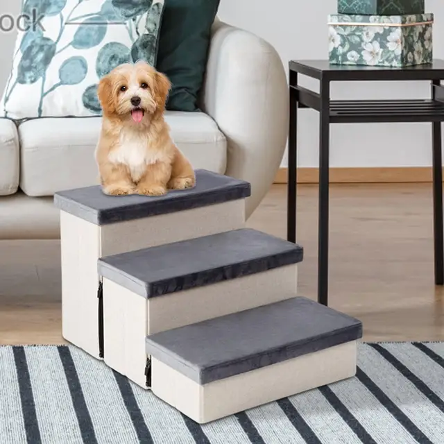 Rampa para perros resistente, conveniente para sofá, sofá y cama alta,  escalera para perros que sube 2 pasos Yuyangstore Animales Escaleras