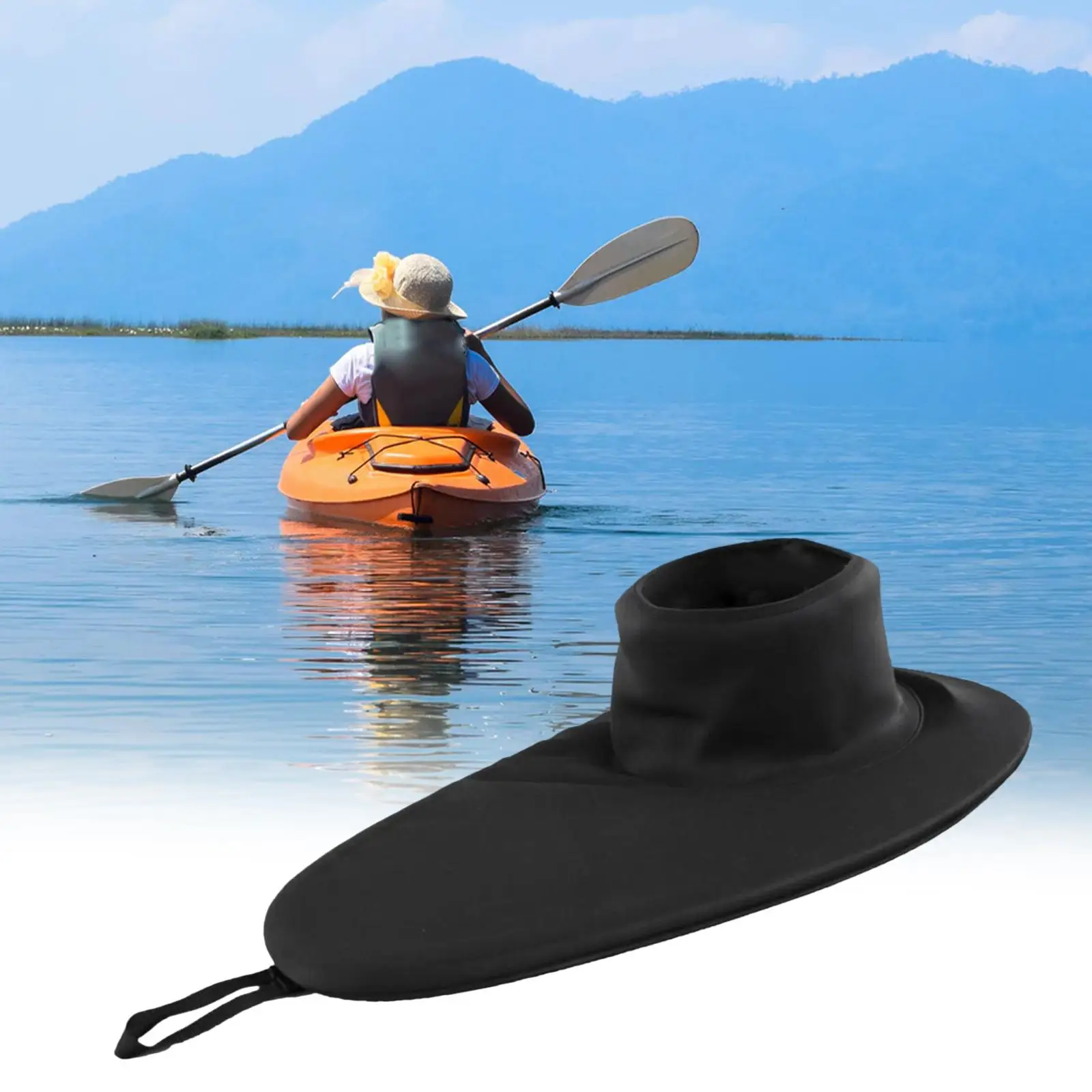 Universal Neoprene Kayak Spray Skirt Cover for Marine Canoeing Boating