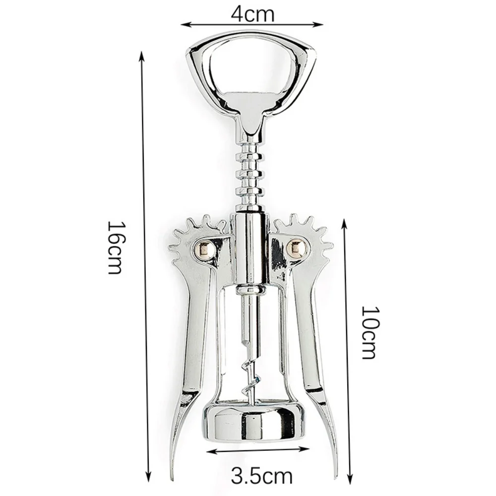 Description Picture 6 of itemWine Opener Stainless Steel Red Wine Opener Wing Type Metal Sommeliers Corkscrew Bottle Openers Corkscrews Wine Cork Remover