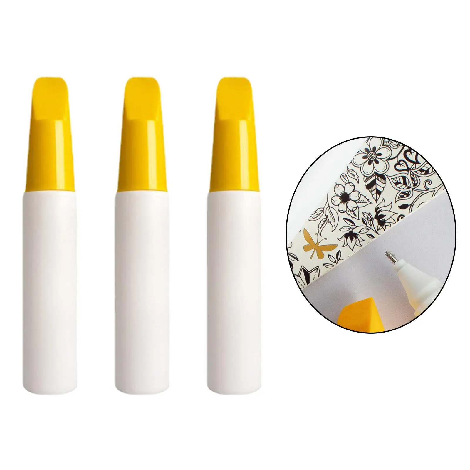 3 Pcs Empty Paint Bottle Repeatable Refillable Rod for Car Scratch Repair Markers Paint Pen Oil Drawing