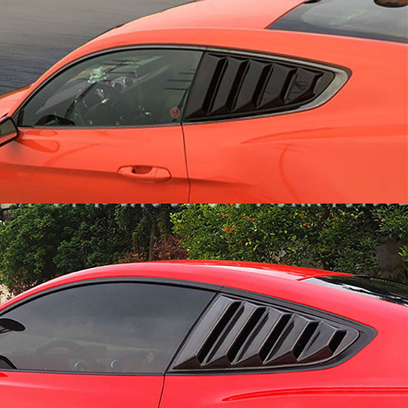 Heckscheiben lamellen seitliche Entlüftung abdeckung Windschutz scheibe passend für Ford Mustang 2012-2014 Autozubehör modifizierte Jalousien – Detail 4