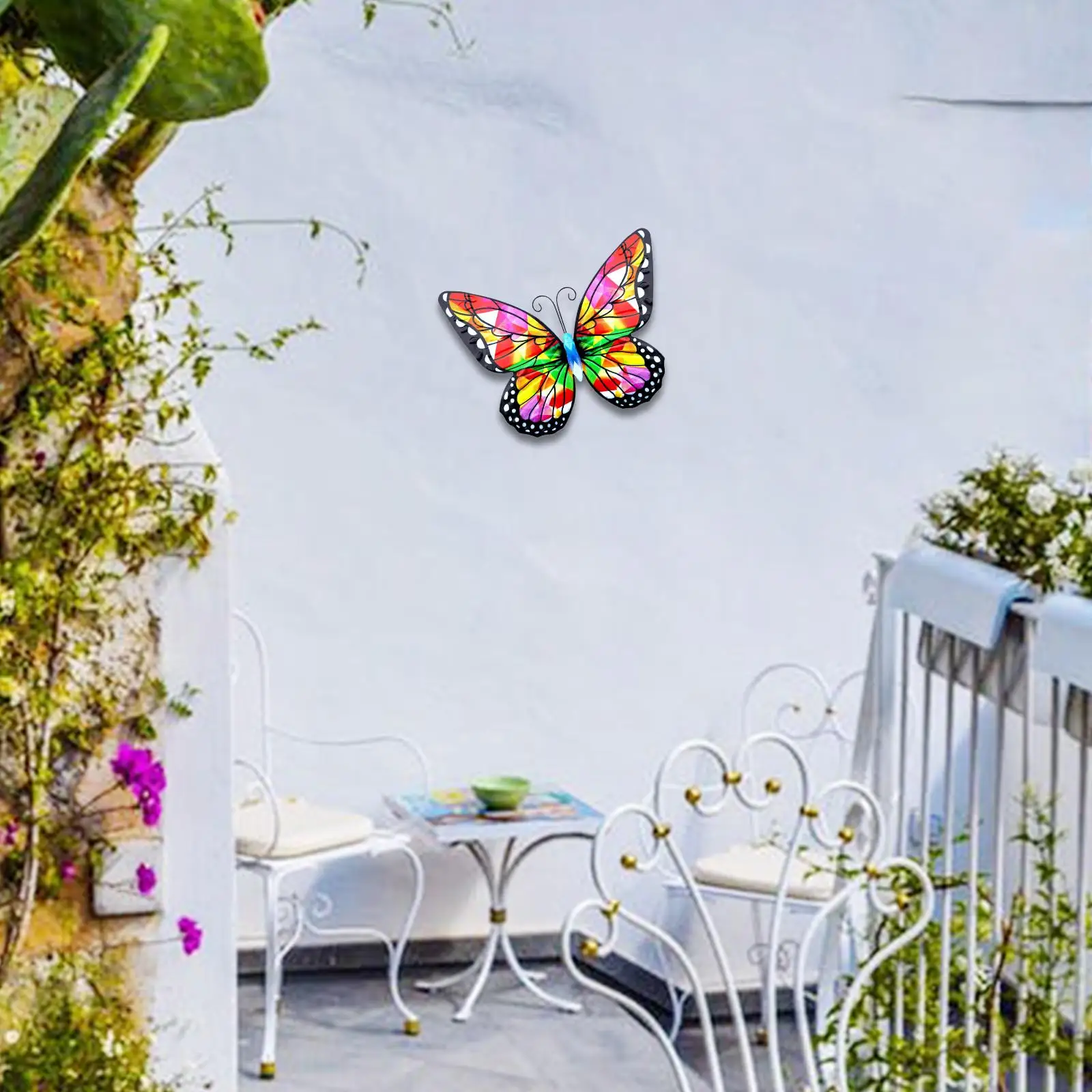 metal butterflies Artistic Butterflies Hanging Decorations Indoor Outdoor Wall