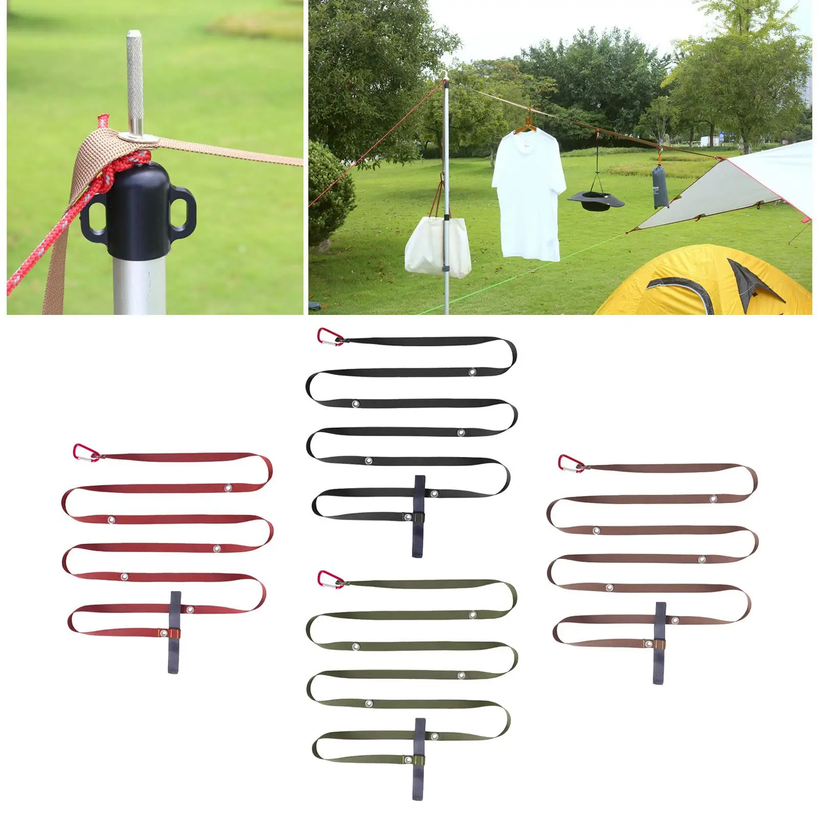Tent Awning Canopy Extension Belt Camping Lanyard Rope Nylon Hanging Strap