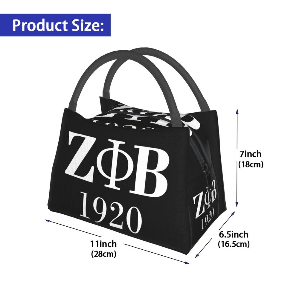 Zeta Phi Beta Isolados Lunch Bags para