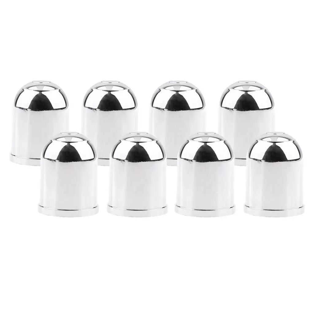 8pcs Chrome Tow  Cover ? Car Trailer Towing Hitch Towball ? Plastic Cap