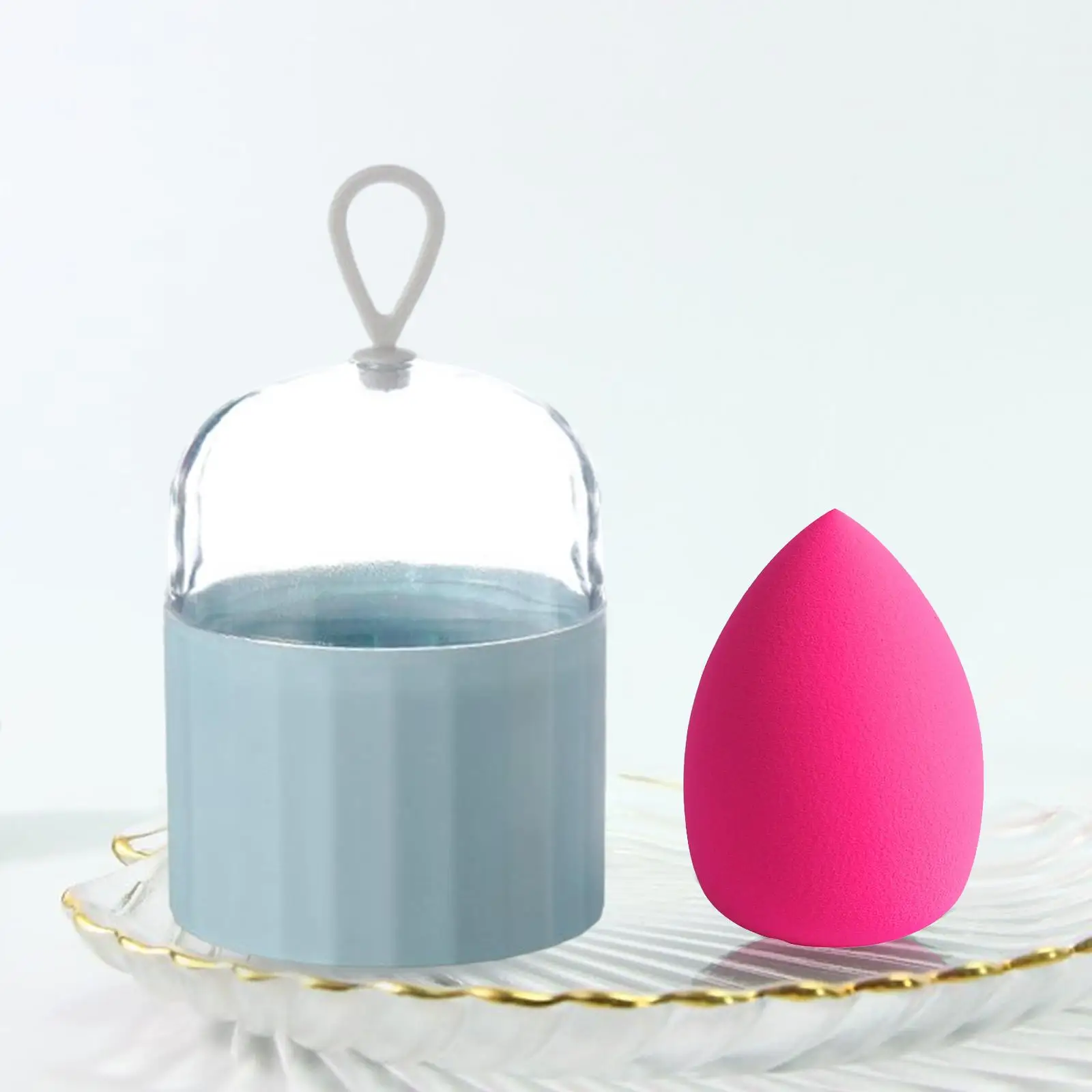 Portable Makeup Sponge Holder  Puff Container Cosmetic Blender Storage Box