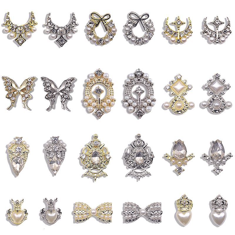 Best of 10PCS Luxury Alloy 3D Nail Art Charms Baroque Court Style Nail Decoration Supplies Jewelry Accessory Parts Manicure Decor Tools Reviews & Tips