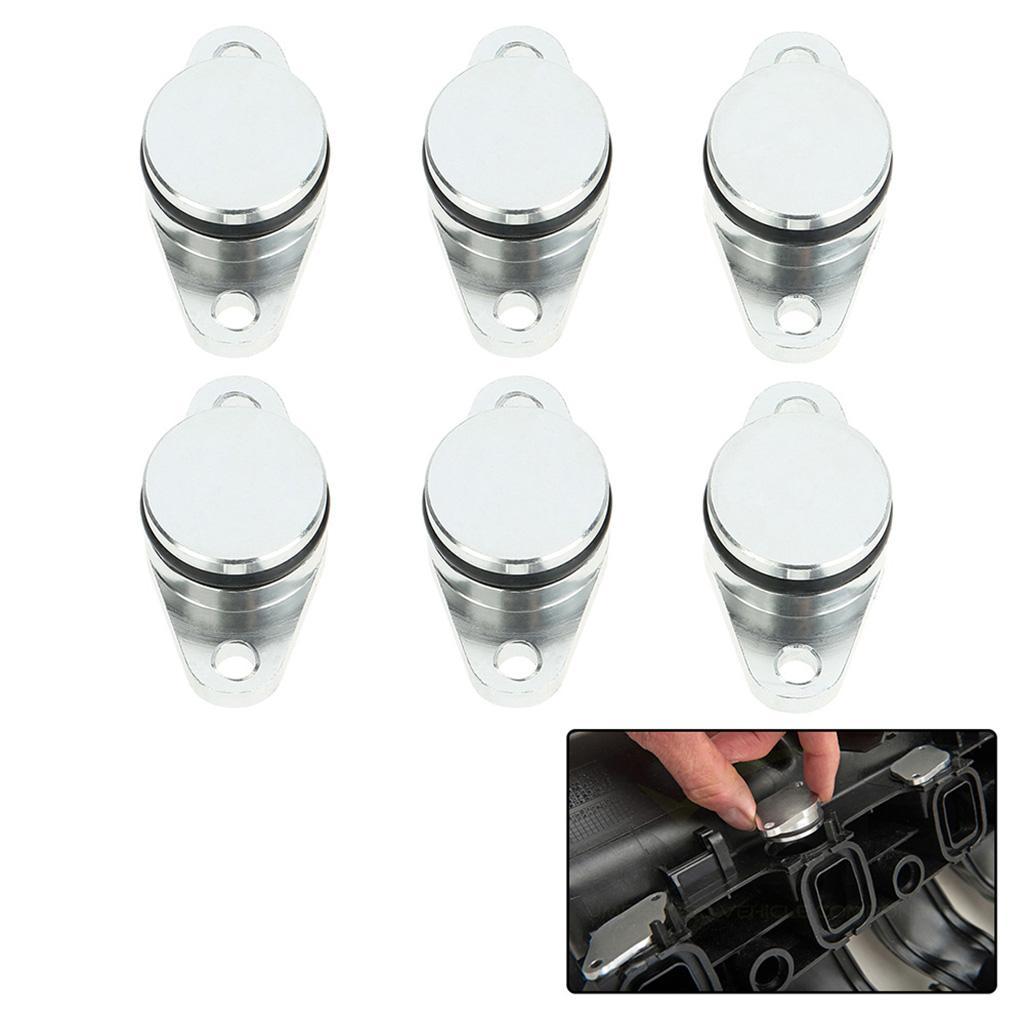 6pcs 22mm  Swirl Flap Blanking Kit For BMW E57 E39 E38 E53