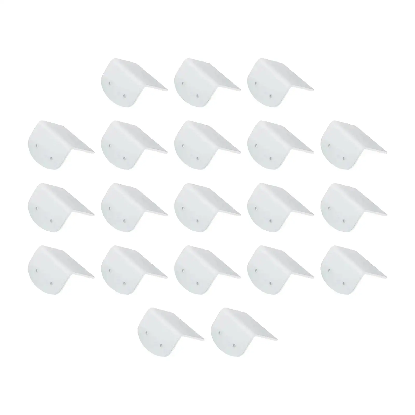 20Pcs Acrylic Earring Cards White Ear Hooks Organizer Durable Ear Loops Display Accessory Lightweight Storage for Shop Showcase