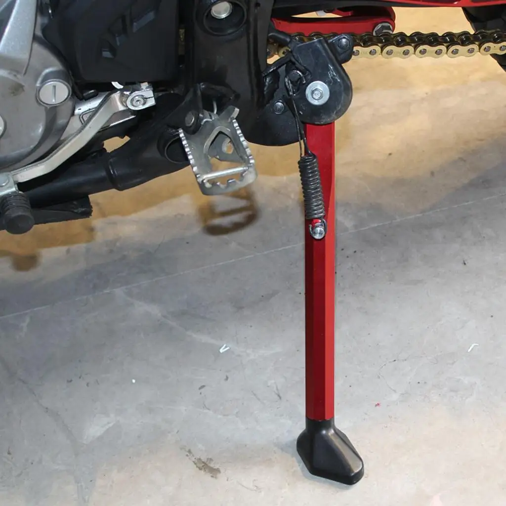 Motorcycle Kickstand, Longer Style CNC Parking Leg Side Brace Leg Brace, Fit for  Crf250-2027-2021 Motorbike Parking