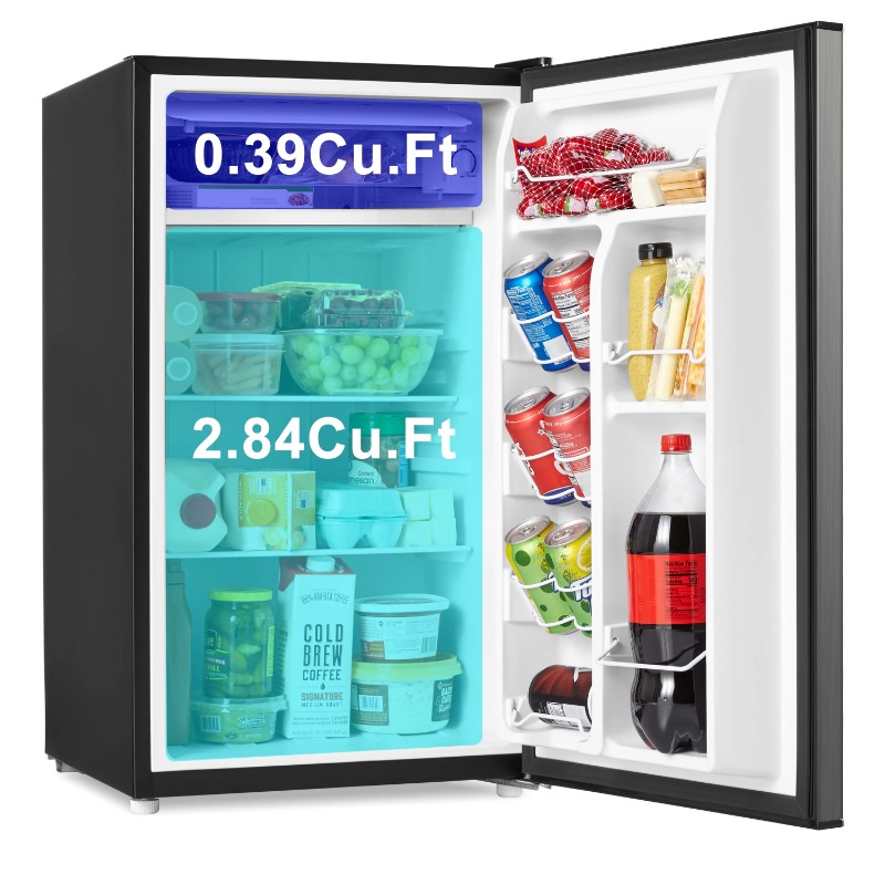 Title 12, Galanz 3.3 cu ft One Door Mini Fridge, Estar, S...