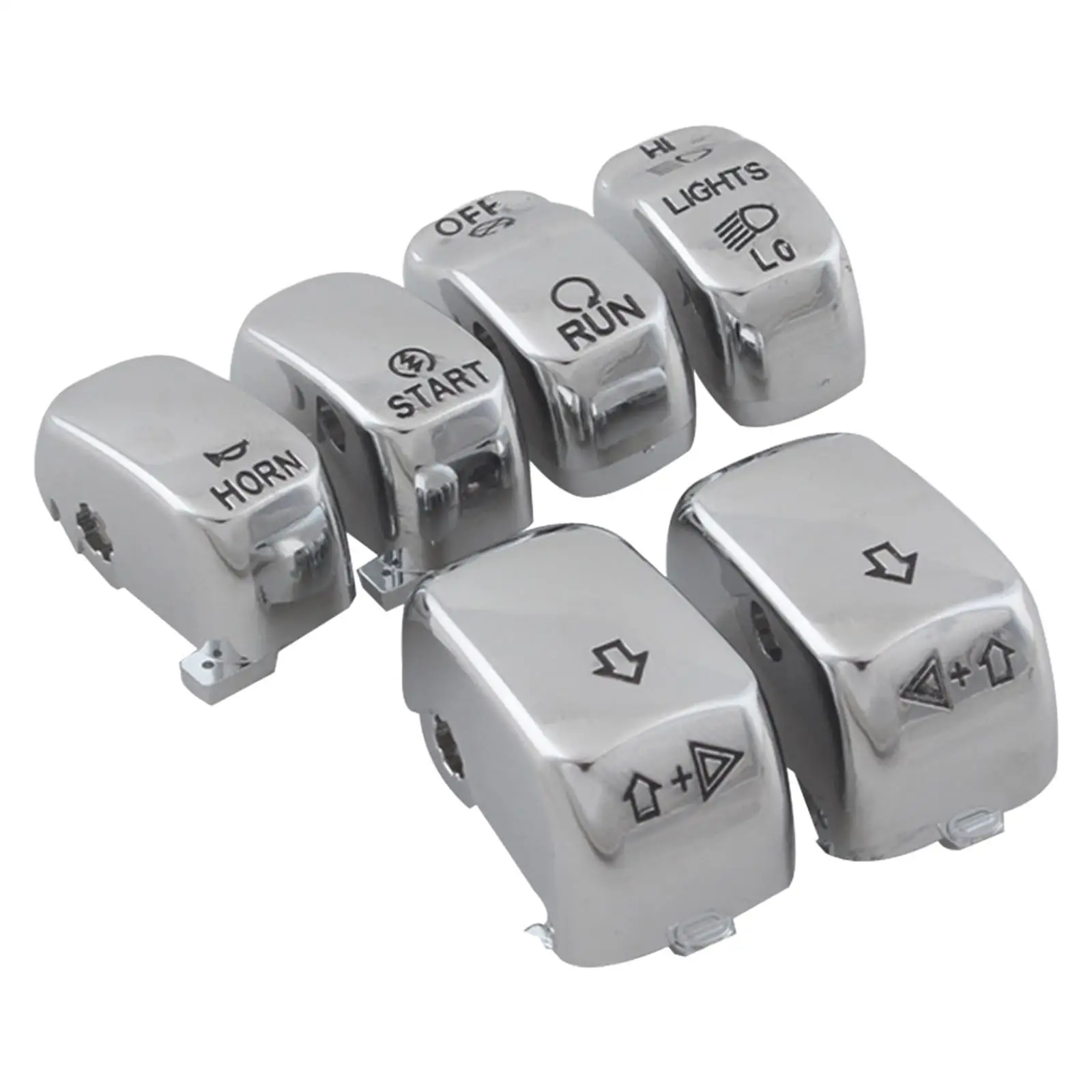 6Pcs Control Switch Housing Easy Installation Fit for Harley Electra Glide