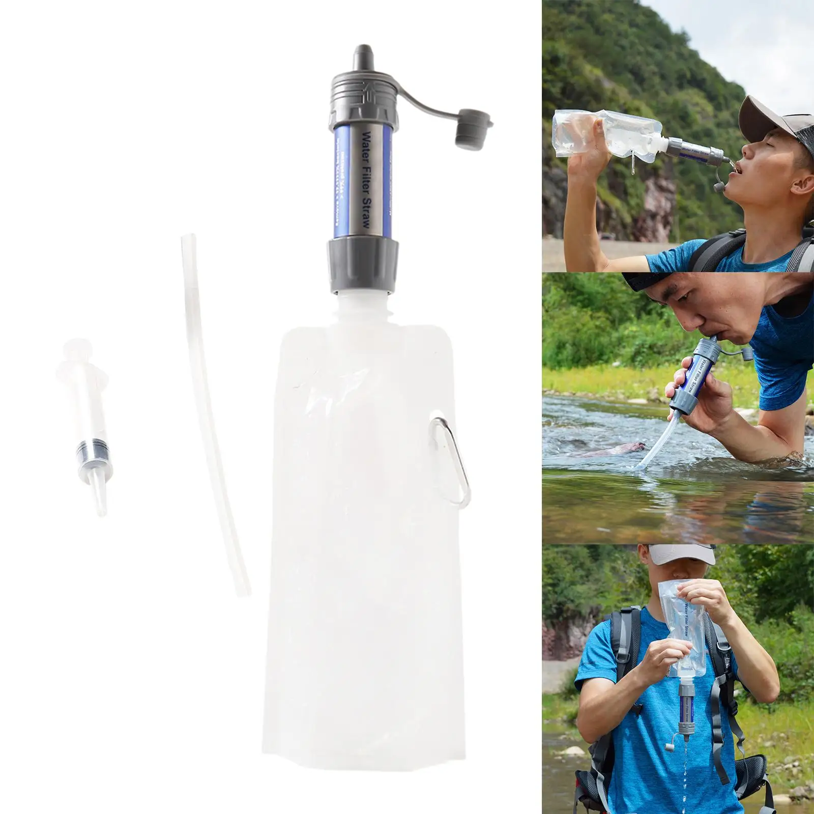 Outdoor water Filter Personal  Filtration Emergency Gear,  Durable, 