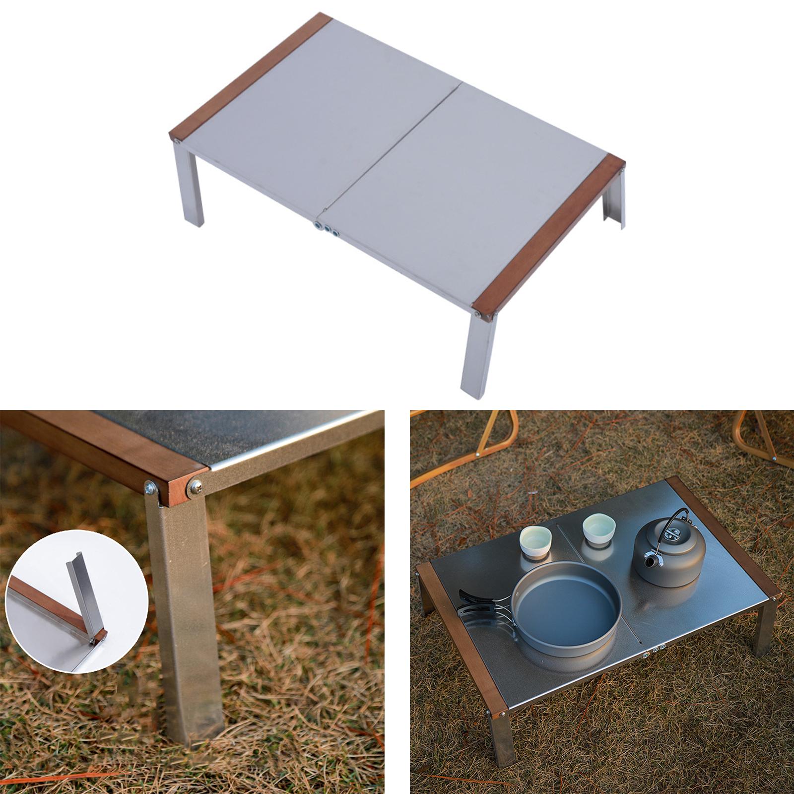 Portable Folding Camping Table Portable Foldable Table Lightweight Adjustable Desk for Travel Picnic Backyard Beach BBQ