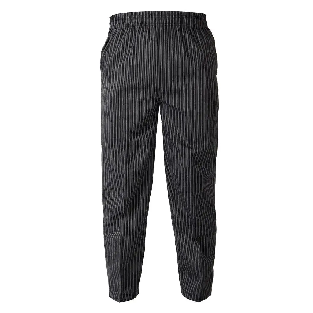 Chef Baggy Pants for Men / Women Cooking with Pockets and Elastic Waist, 4