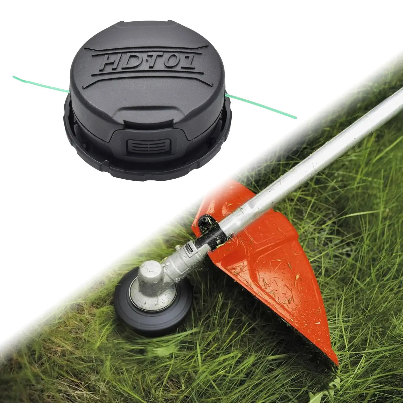 String Trimmer Head Plastic Attachment Brush Cutter Head Parts Cordless String Trimmers Sturdy Accessory Durable Weed Eater Head