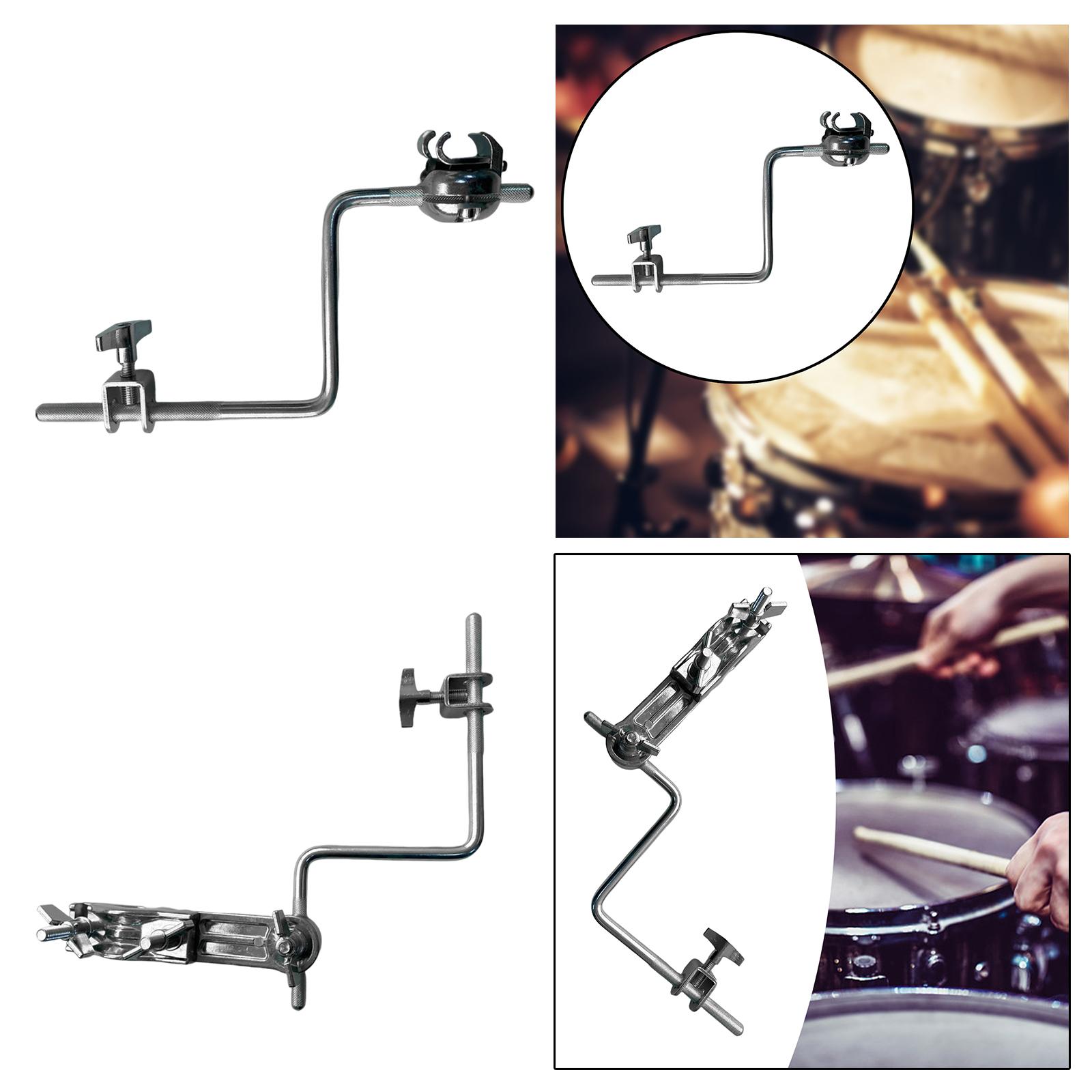 Bass Drum Cowbell Clamp Bracket Sturdy Accessory Jazz Drum Replacement Stainless Steel Hardware Durable Support Stand Adjustable