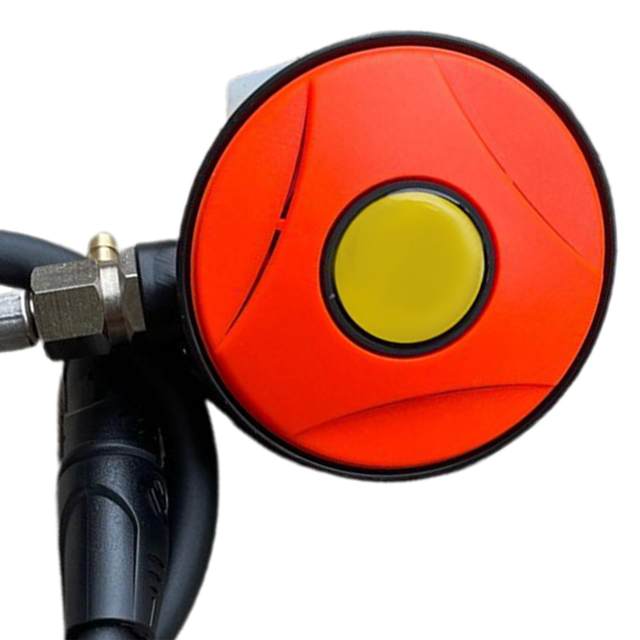 Scuba Diving Second Stage Regulator - Orange Octopus With Silicone Mouthpiece For Safety