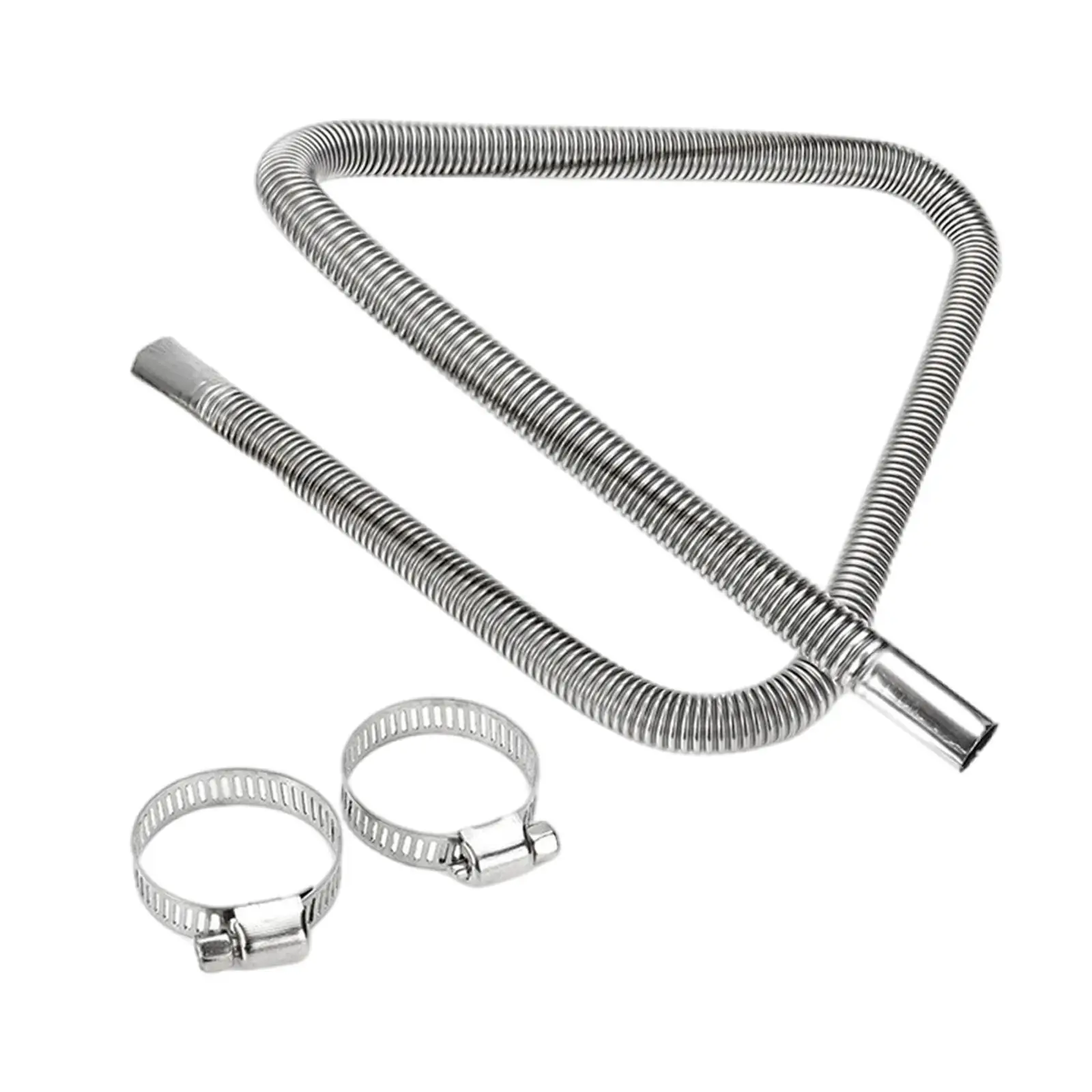 150cm Air Heater Pipe with 2 Clamps Gas Vent Hose for Car Parking Heater