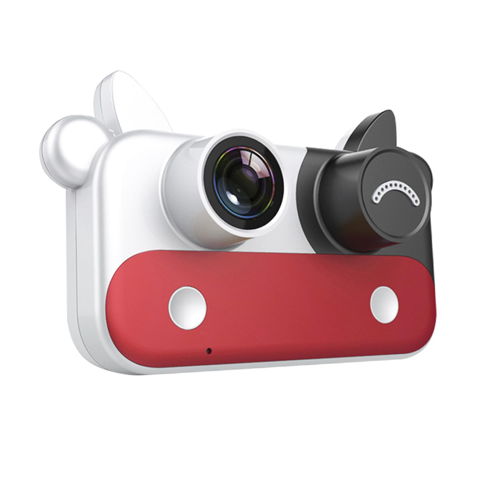 Mini Cow HD Kids Camera Dual Camera 6-Kind Filters Multiple Functions Play Cameras Gift 400mAh Cute Camcorder for Video New Year