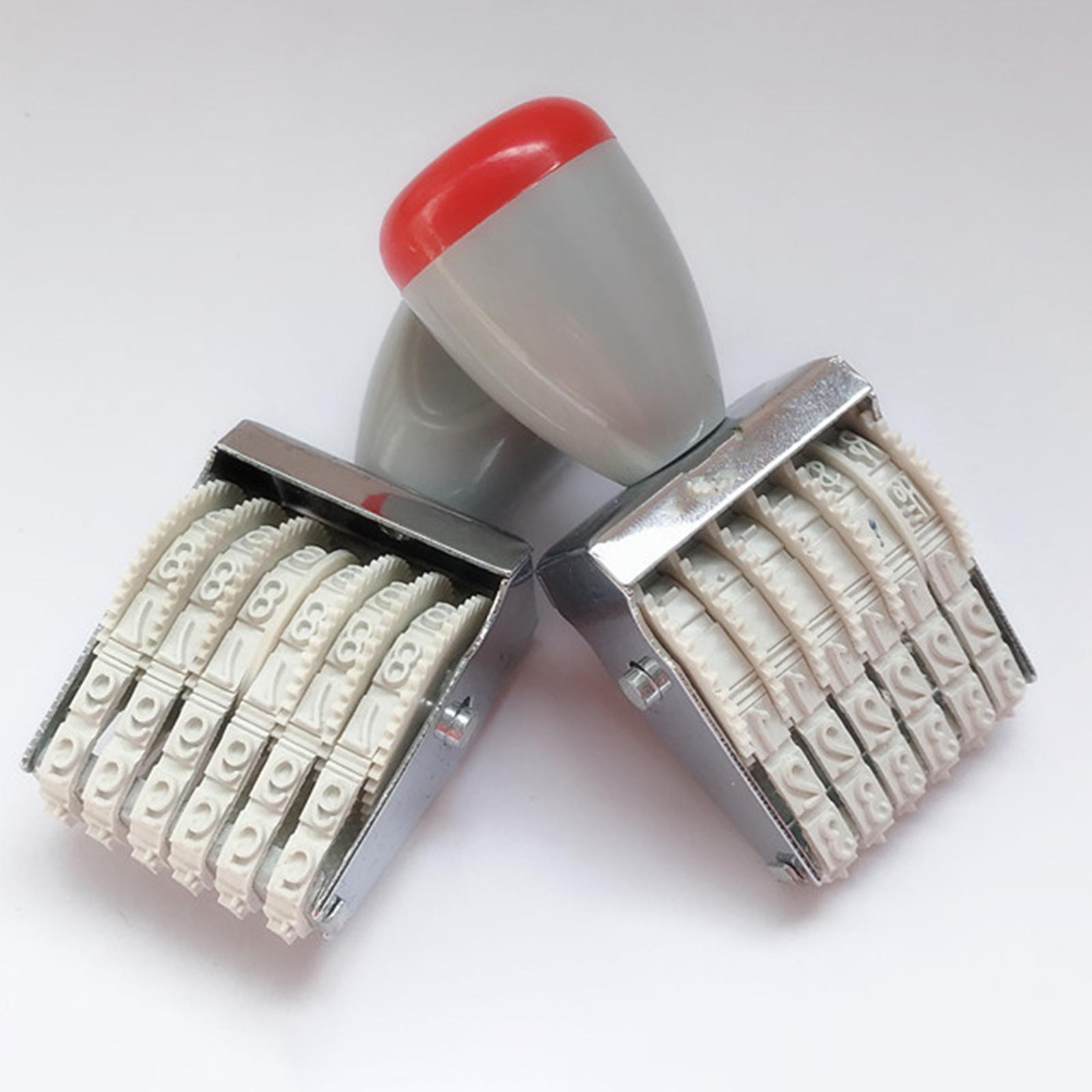 Description Picture 5 of itemRubber 6 digits Roller Stamp Numbering Machine Symbol Business Stamp 6 digits Numbering Stamp for Document Stationery Date
