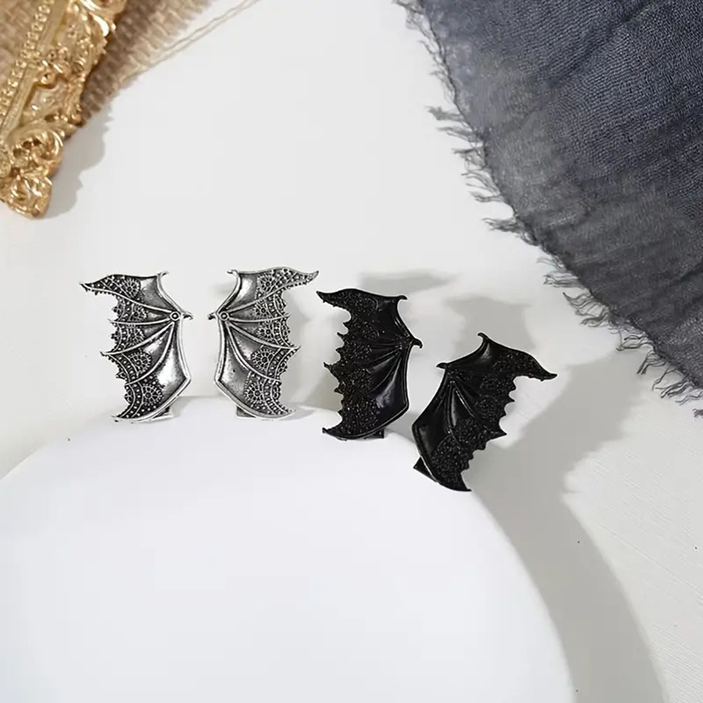 Gothic-Stil, Fledermausflügel, Haarspange, personalisierbar, Halloween-Haarschmuck, Vampir-Teufel-Haarnadel für Party, für Frauen, Kopfbedeckung – Detail 1
