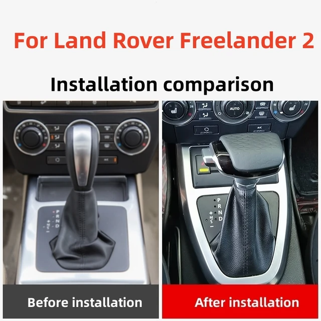 gear shift cover for Land Rover Freelander 2 from 2006 to 2012 genuine  leather