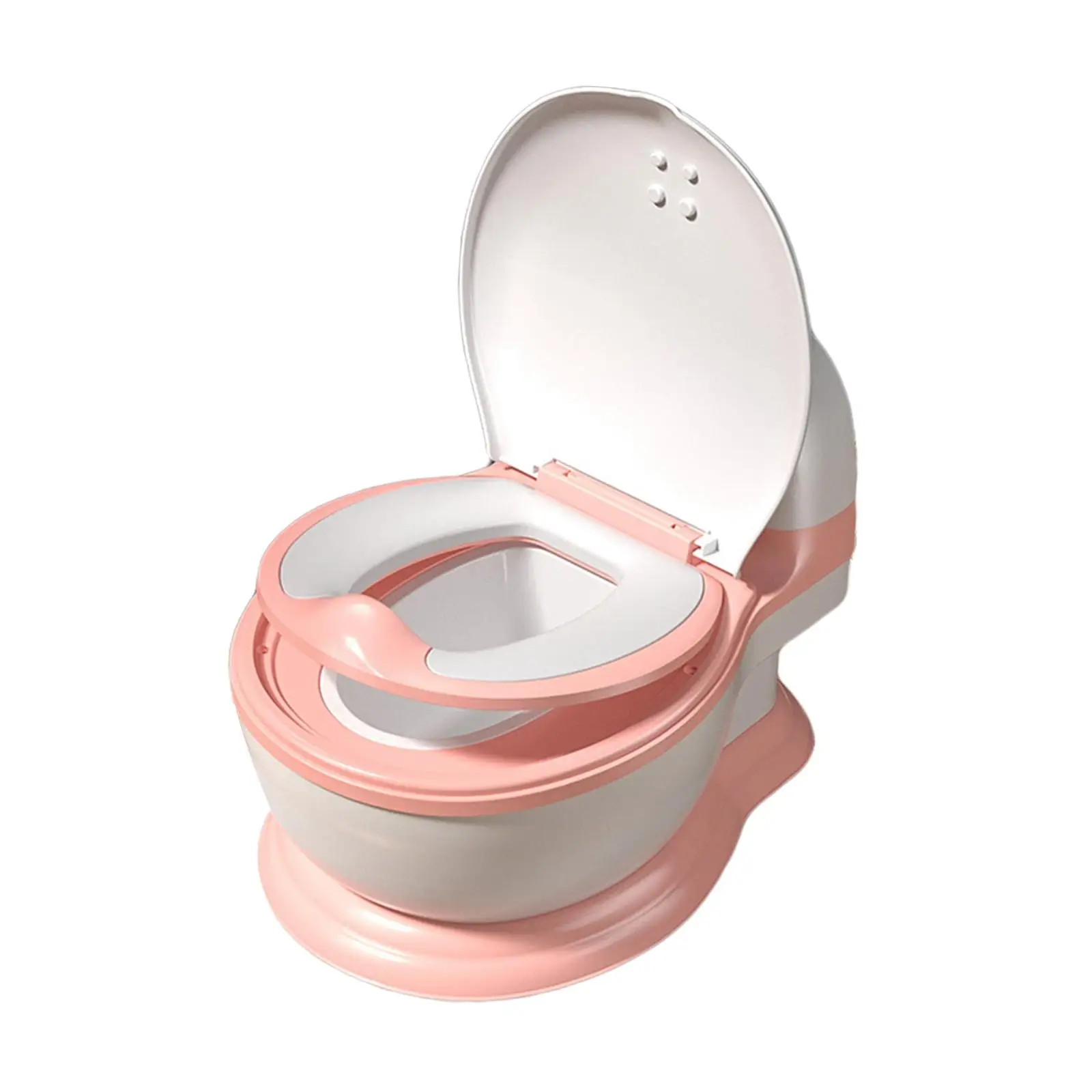 Real Feel Potty Travel Portable with Pad Realistic Potty Seat Potty Train Toilet for Outdoor Hotel Nursery Bedroom Girls