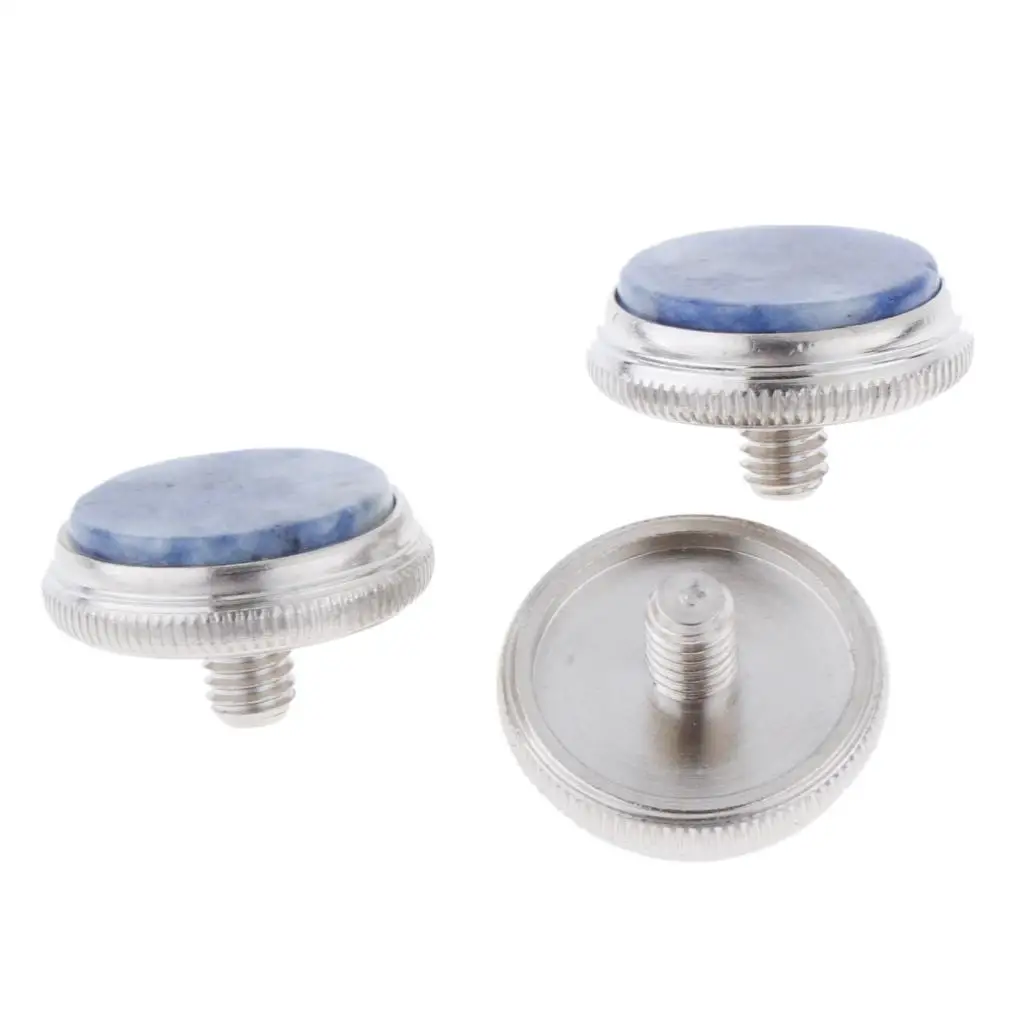 2X Trumpet Finger Buttons Musical Brass Instrument Parts Accessory Blue