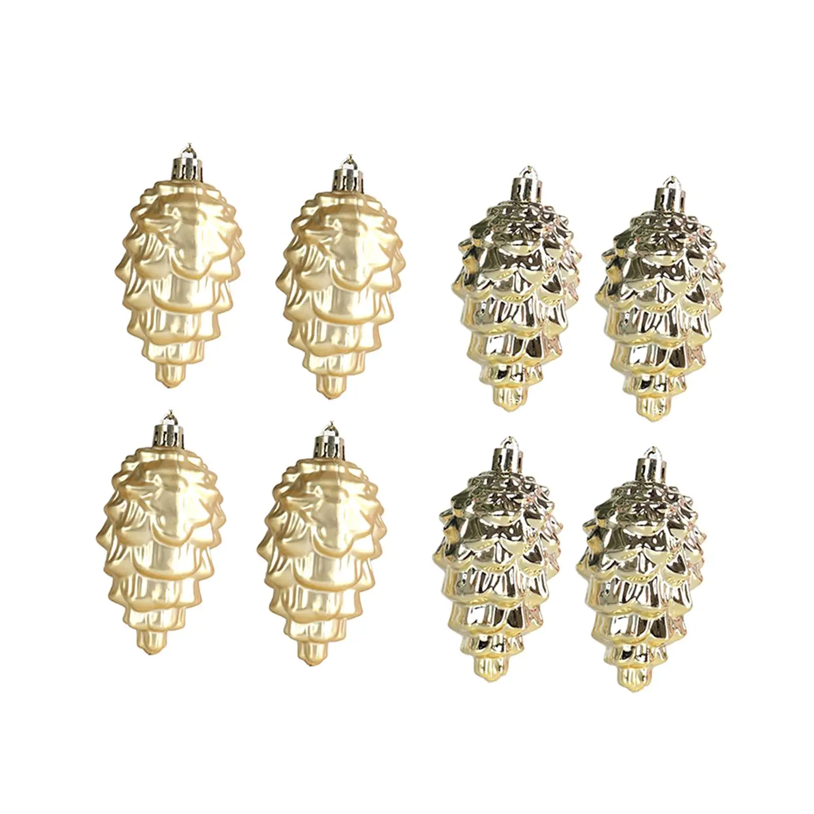 8x Christmas Pine Cone Pendant Xmas Pendant for Wreath Party Supplies Garden