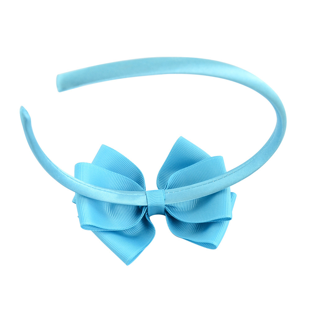 Neue Mode Layered Haarbänder Solide Ripsband Bögen Stirnband Handgemachte Boutique Hairhoop Haar Zubehör Für Frauen Mädchen – Detail 2