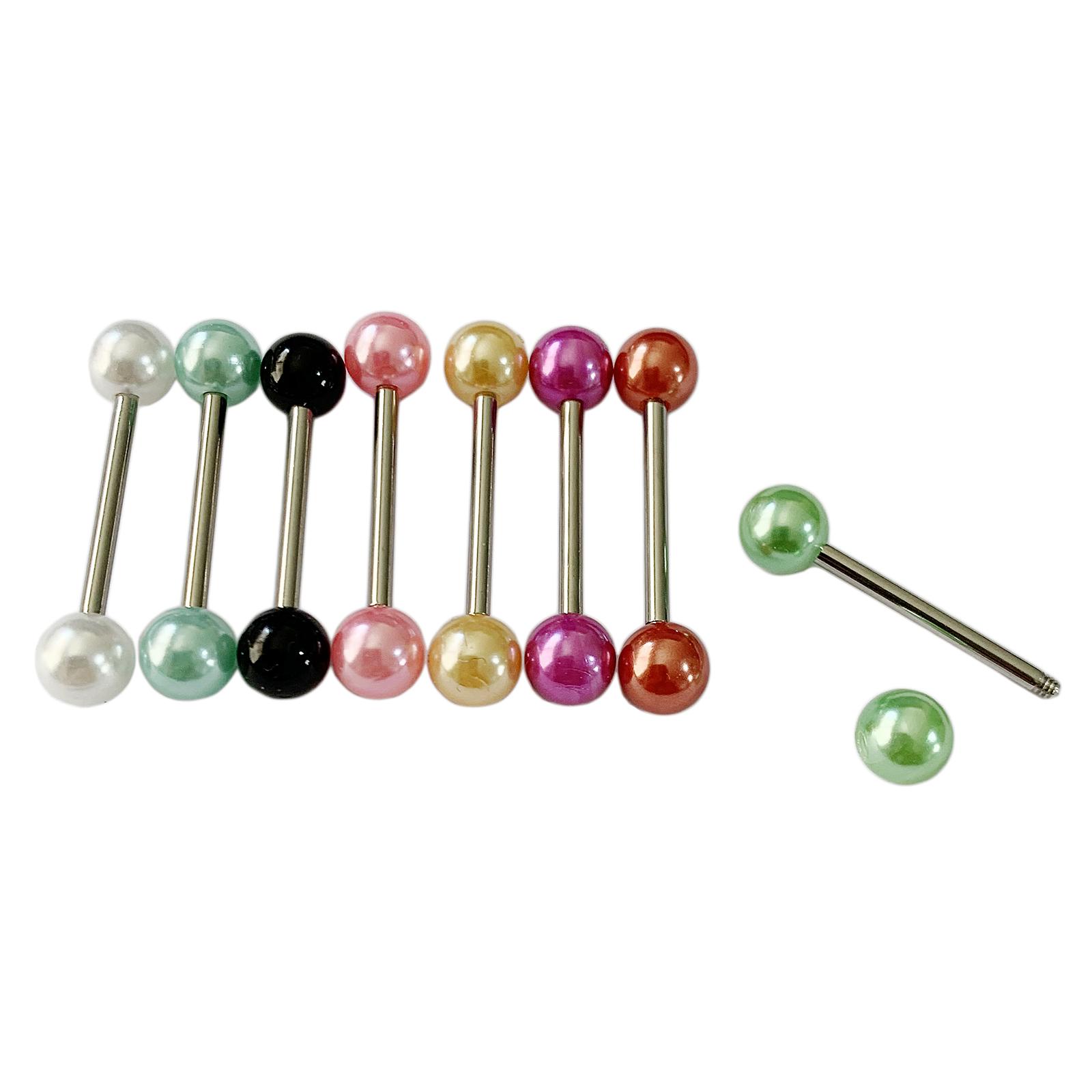 8 Pieces Tongue Rings Length 5/8