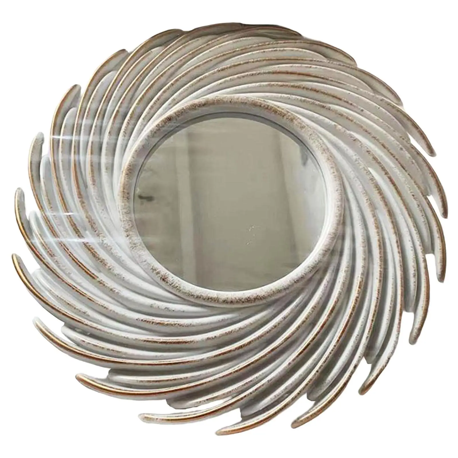Round Makeup Mirror Wall Mounted Mirror for Entryway Hallway Decor