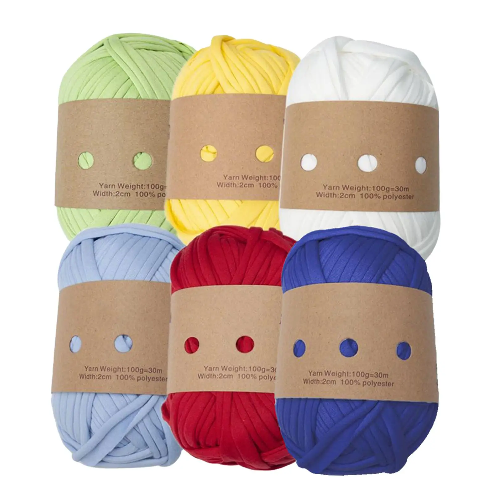 6 Pieces Knitting Yarn Crochet Bag Making Material Package Bags Chunky Yarn