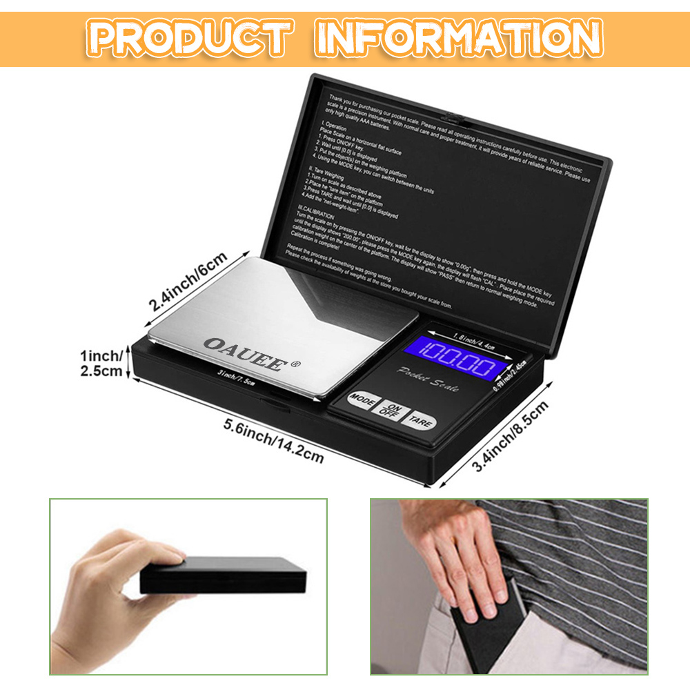 Title 8, Electronic Digital Scale High Precision Mini St...