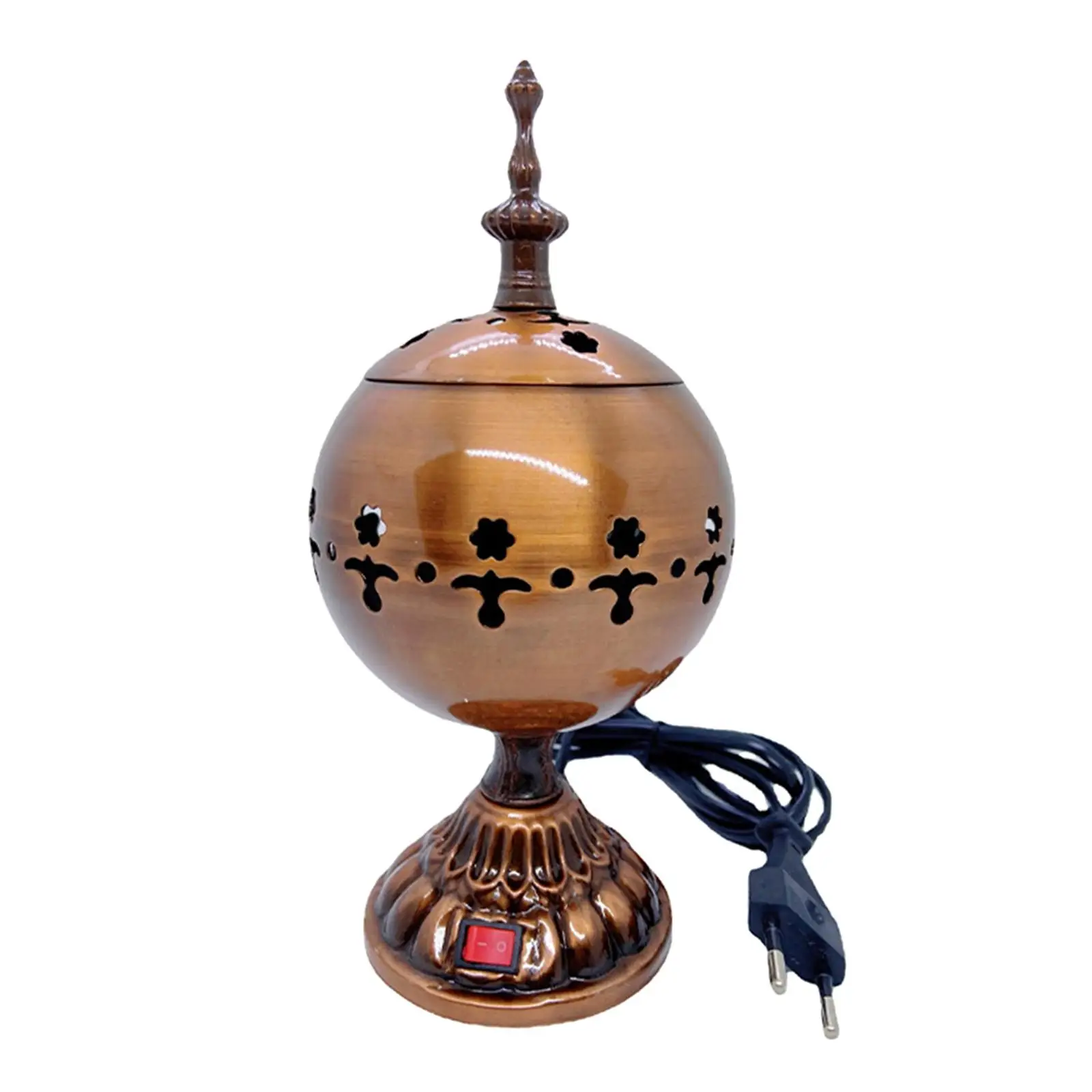 Incense Burner 12cm Height Arabian Bakhoor Mubkhara Craft Zen Middle East Incense Diffuser for Gift Decor Aromatherapy Ornament