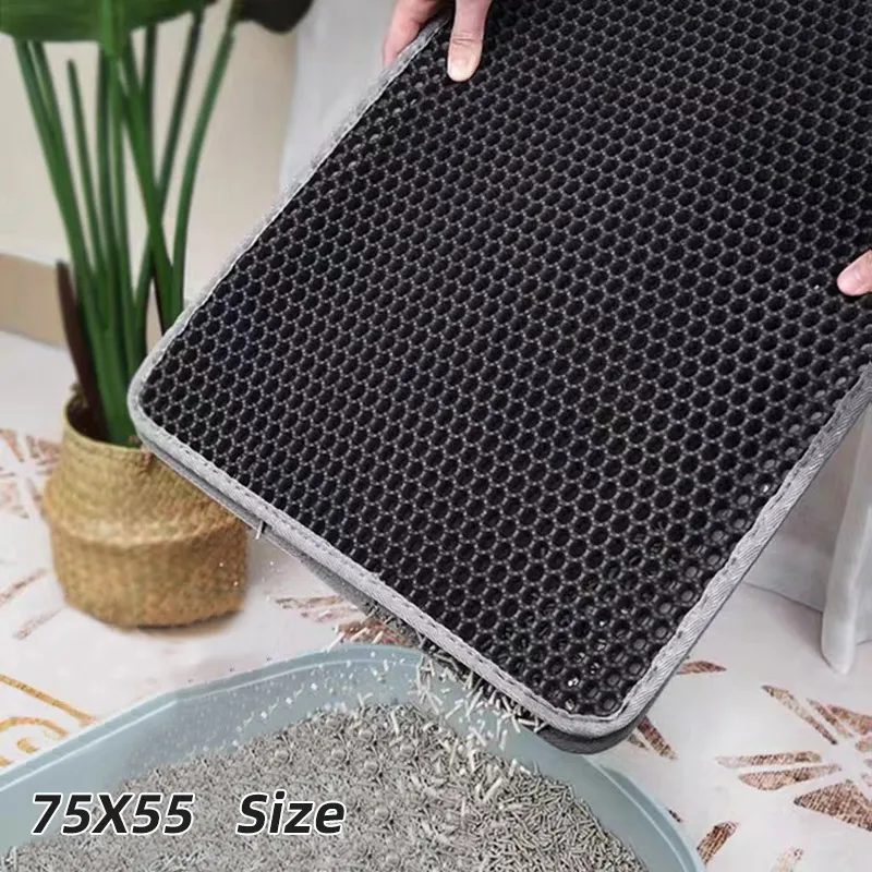 Title 3, Waterproof Pet Cat Litter Mat Double Layer Pet ...