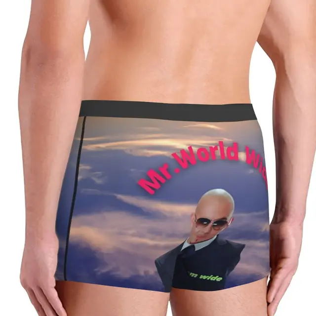 Fashion Mr World Pitbull Boxers Shorts Underpants Men's Comfortable  American Rapper Singer Briefs Underwear - Boxers - AliExpress