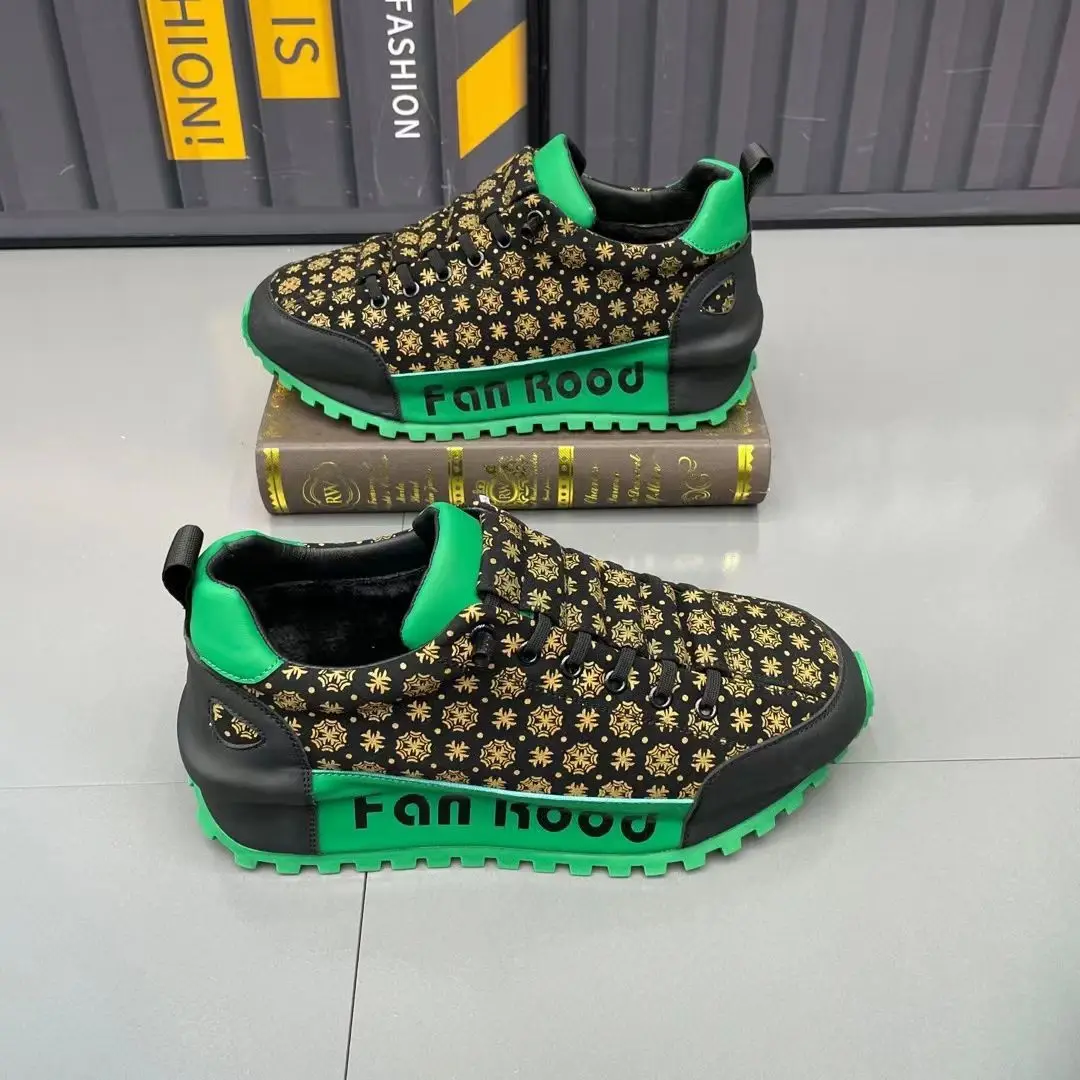 Luxury Platform Fan Rood Sneakers for Men - true deals club