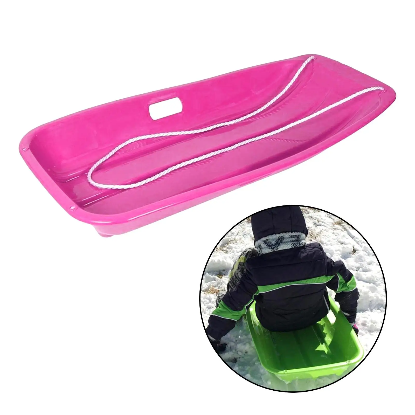 Outdoor Snow Sled Thicken Sledge Durable for Skating Kids