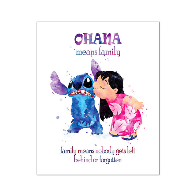 Poster Disney Stitch - Ohana Means Family, en vente sur Close Up