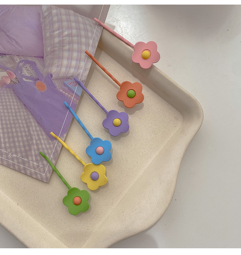 2pc Nette Metall Kleine Blume Haarnadel Haar Klaue Clips Griffe für Mädchen Frauen Kinder Kind Haar Party Zubehör Krabben stirnband – Detail 11