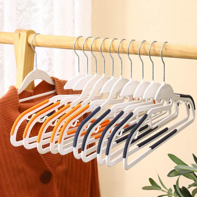 Household Non-slip Hanger Wet And Dry Household Products Plastic Hangers  Reinforced Double Coat Hanger Strong Load-bearing - AliExpress