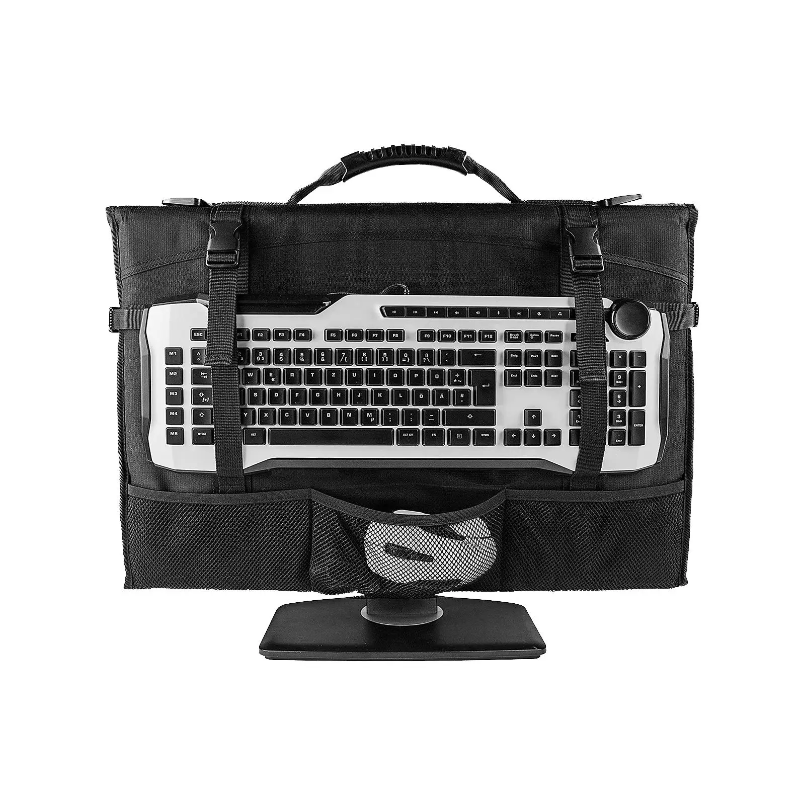 Travel Carrying Case Desktop Computer Monitor PC Computer Monitor Case with Handle